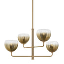 Troy Lighting - F3734-PBR - Four Light Chandelier - August - Patina Brass
