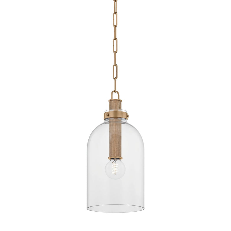 Troy Lighting - F4909-PBR - One Light Pendant - Kori - Patina Brass
