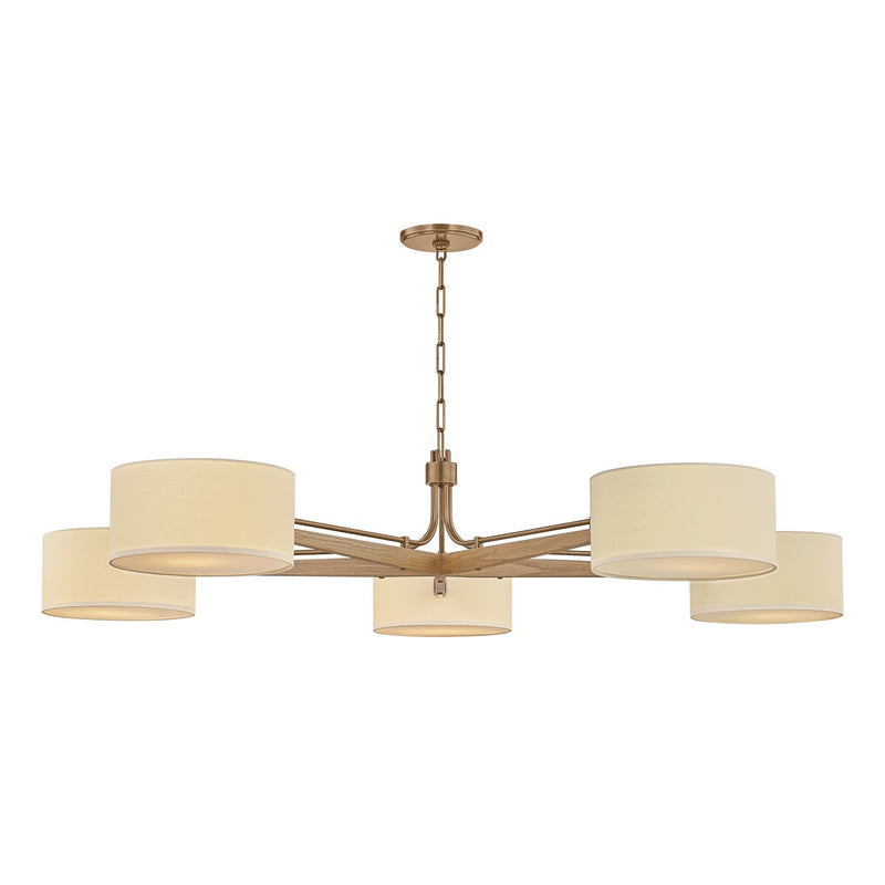 Troy Lighting - F5665-PBR - Five Light Chandelier - Mailo - Patina Brass