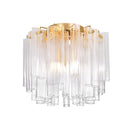 Corbett Lighting - 502-20-VGL - Three Light Semi Flush Mount - Varenna - Vintage Gold Leaf