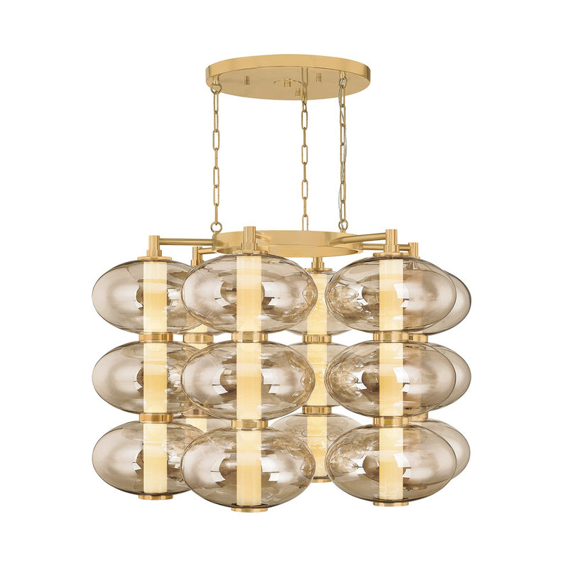 Corbett Lighting - 504-42-VB - LED Chandelier - Toulouse - Vintage Brass