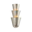 Corbett Lighting - 508-03-WSL - Three Light Wall Sconce - Bucharest - Warm Silver Leaf