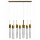Avenue Lighting - HF7407-AB - Seven Light Pendant - Tribeca - Aged Brass