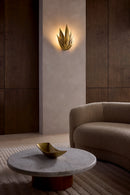 LED Wall Sconce<br /><span style="color:#4AB0CE;">Entrega: 4-10 dias en USA</span><br /><span style="color:#4AB0CE;font-size:60%;">PREGUNTE POR ENTREGA EN PANAMA</span><br />Collection: Agave<br />Finish: Burnished Gold