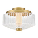 Fredrick Ramond - FR41463LCB - LED Flush Mount - Reign - Lacquered Brass