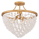 Fredrick Ramond - FR41593DA - LED Semi-Flush Mount - Myra - Distressed Brass