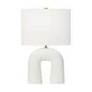 One Light Table Lamp<br /><span style="color:#4AB0CE;">Entrega: 4-10 dias en USA</span><br /><span style="color:#4AB0CE;font-size:60%;">PREGUNTE POR ENTREGA EN PANAMA</span><br />Collection: Aura<br />Finish: Matte White Ceramic
