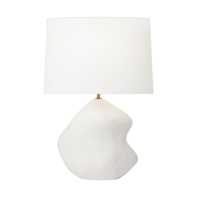One Light Table Lamp<br /><span style="color:#4AB0CE;">Entrega: 4-10 dias en USA</span><br /><span style="color:#4AB0CE;font-size:60%;">PREGUNTE POR ENTREGA EN PANAMA</span><br />Collection: Broxton<br />Finish: Matte White Ceramic