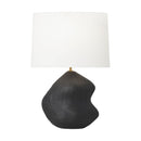 One Light Table Lamp<br /><span style="color:#4AB0CE;">Entrega: 4-10 dias en USA</span><br /><span style="color:#4AB0CE;font-size:60%;">PREGUNTE POR ENTREGA EN PANAMA</span><br />Collection: Broxton<br />Finish: Rough Black Ceramic