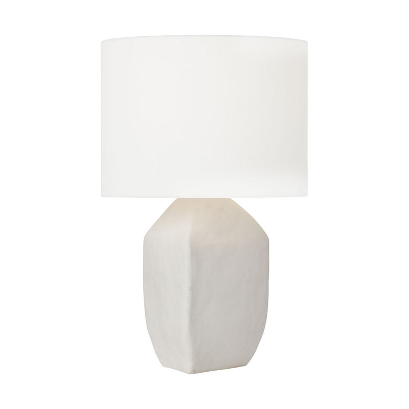 One Light Table Lamp<br /><span style="color:#4AB0CE;">Entrega: 4-10 dias en USA</span><br /><span style="color:#4AB0CE;font-size:60%;">PREGUNTE POR ENTREGA EN PANAMA</span><br />Collection: Sybert<br />Finish: Matte White Ceramic