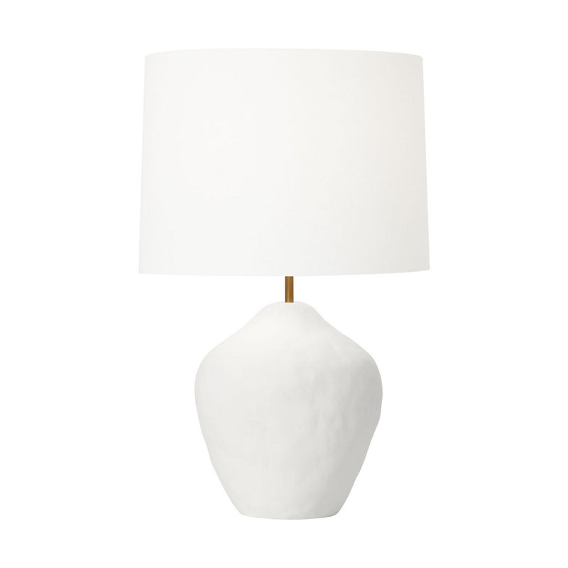 One Light Table Lamp<br /><span style="color:#4AB0CE;">Entrega: 4-10 dias en USA</span><br /><span style="color:#4AB0CE;font-size:60%;">PREGUNTE POR ENTREGA EN PANAMA</span><br />Collection: Cadley<br />Finish: Matte White Ceramic