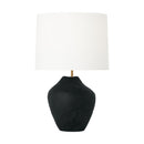 One Light Table Lamp<br /><span style="color:#4AB0CE;">Entrega: 4-10 dias en USA</span><br /><span style="color:#4AB0CE;font-size:60%;">PREGUNTE POR ENTREGA EN PANAMA</span><br />Collection: Cadley<br />Finish: Rough Black Ceramic