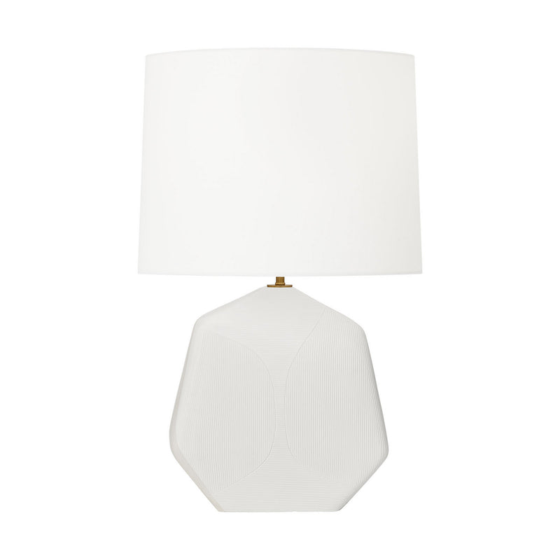 One Light Table Lamp<br /><span style="color:#4AB0CE;">Entrega: 4-10 dias en USA</span><br /><span style="color:#4AB0CE;font-size:60%;">PREGUNTE POR ENTREGA EN PANAMA</span><br />Collection: Tallulah<br />Finish: Matte White Ceramic