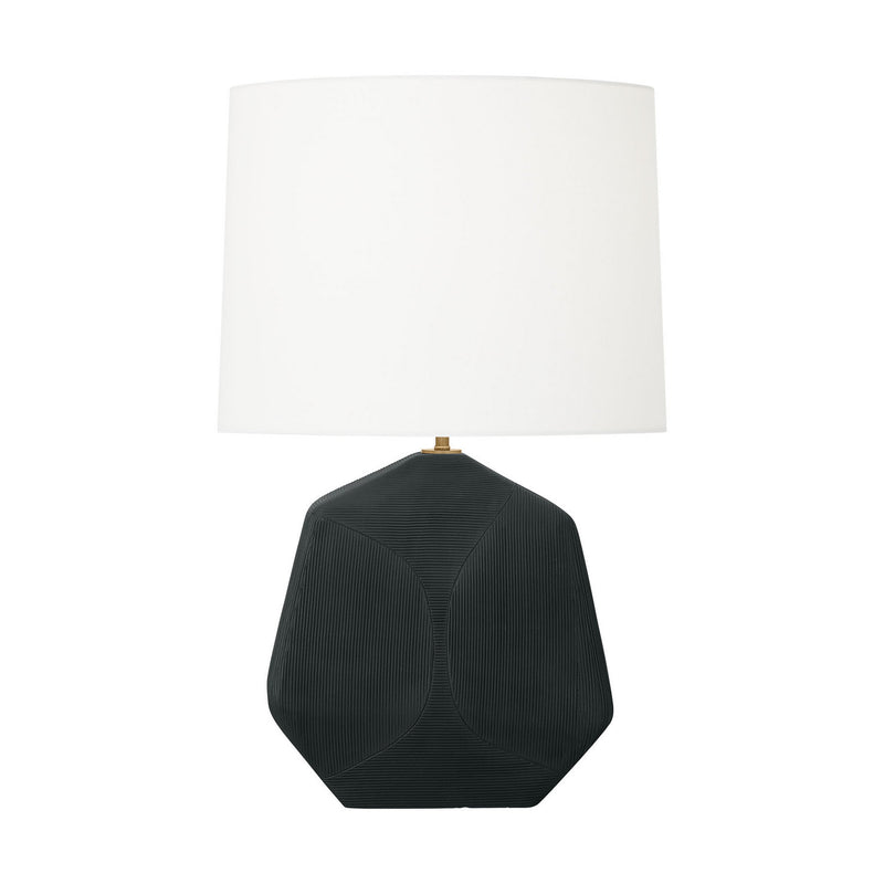 One Light Table Lamp<br /><span style="color:#4AB0CE;">Entrega: 4-10 dias en USA</span><br /><span style="color:#4AB0CE;font-size:60%;">PREGUNTE POR ENTREGA EN PANAMA</span><br />Collection: Tallulah<br />Finish: Rough Black Ceramic