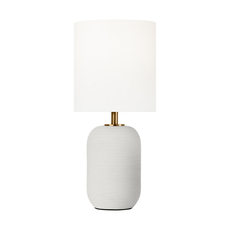 One Light Table Lamp<br /><span style="color:#4AB0CE;">Entrega: 4-10 dias en USA</span><br /><span style="color:#4AB0CE;font-size:60%;">PREGUNTE POR ENTREGA EN PANAMA</span><br />Collection: Fanny<br />Finish: Matte White Ceramic