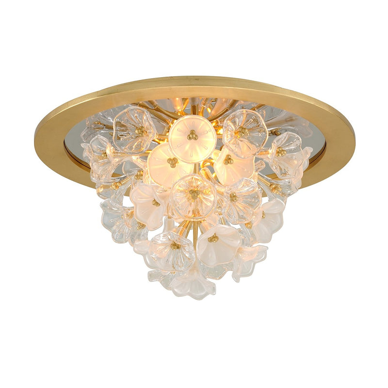 Corbett Lighting - 268-31-GL - Three Light Flush Mount - Jasmine - Gold Leaf
