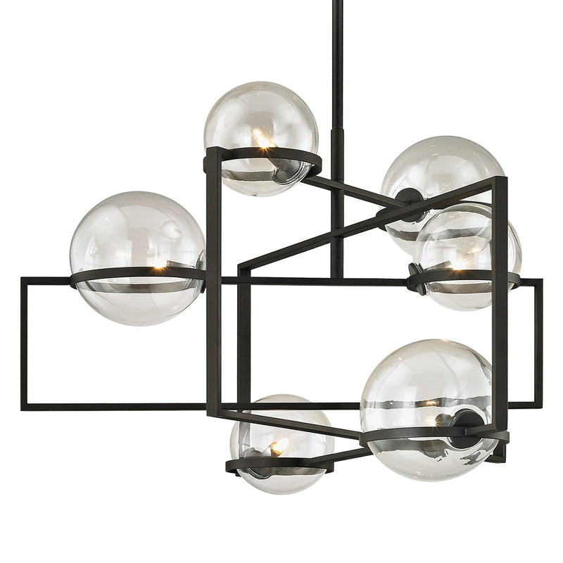 Troy Lighting - F6226-TBK - Six Light Chandelier - Elliot - Textured Black