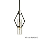 Troy Lighting - F6323-TBK/PN - One Light Pendant - Raef - Textured Black & Polish Nickel