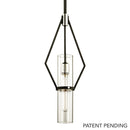 Troy Lighting - F6324-TBK/PN - One Light Pendant - Raef - Textured Black & Polish Nickel