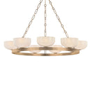 Troy Lighting - F1345-PBR - Nine Light Chandelier - Caelum - Patina Brass