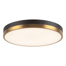 LED Flush Mount<br /><span style="color:#4AB0CE;">Entrega: 4-10 dias en USA</span><br /><span style="color:#4AB0CE;font-size:60%;">PREGUNTE POR ENTREGA EN PANAMA</span><br />Collection: Adelaide<br />Finish: Aged Gold/Matte Black