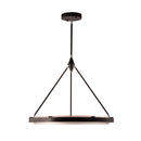LED Pendant<br /><span style="color:#4AB0CE;">Entrega: 4-10 dias en USA</span><br /><span style="color:#4AB0CE;font-size:60%;">PREGUNTE POR ENTREGA EN PANAMA</span><br />Collection: Duo<br />Finish: Classic Black/Silver Shimmer