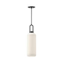One Light Pendant<br /><span style="color:#4AB0CE;">Entrega: 4-10 dias en USA</span><br /><span style="color:#4AB0CE;font-size:60%;">PREGUNTE POR ENTREGA EN PANAMA</span><br />Collection: Soji<br />Finish: Matte Black/Opal Matte Glass