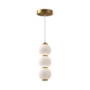 LED Pendant<br /><span style="color:#4AB0CE;">Entrega: 4-10 dias en USA</span><br /><span style="color:#4AB0CE;font-size:60%;">PREGUNTE POR ENTREGA EN PANAMA</span><br />Collection: Bijou<br />Finish: Aged Gold/Opal Matte Glass