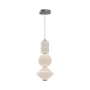 LED Pendant<br /><span style="color:#4AB0CE;">Entrega: 4-10 dias en USA</span><br /><span style="color:#4AB0CE;font-size:60%;">PREGUNTE POR ENTREGA EN PANAMA</span><br />Collection: Bijou<br />Finish: Brushed Nickel/Opal Matte Glass