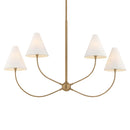Troy Lighting - F1948-PBR - Four Light Linear Pendant - Evermore - Patina Brass