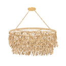 Nine Light Linear Pendant<br /><span style="color:#4AB0CE;">Entrega: 18-19 semanas en USA</span><br /><span style="color:#4AB0CE;font-size:60%;">PREGUNTE POR ENTREGA EN PANAMA</span><br />Collection: Naxos<br />Finish: Vintage Gold Leaf