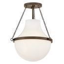 LED Semi-Flush Mount<br /><span style="color:#4AB0CE;">Entrega: 4-10 dias en USA</span><br /><span style="color:#4AB0CE;font-size:60%;">PREGUNTE POR ENTREGA EN PANAMA</span><br />Collection: Collins<br />Finish: Heritage Bronze