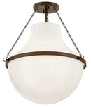 LED Semi-Flush Mount<br /><span style="color:#4AB0CE;">Entrega: 4-10 dias en USA</span><br /><span style="color:#4AB0CE;font-size:60%;">PREGUNTE POR ENTREGA EN PANAMA</span><br />Collection: Collins<br />Finish: Heritage Bronze