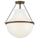 LED Semi-Flush Mount<br /><span style="color:#4AB0CE;">Entrega: 4-10 dias en USA</span><br /><span style="color:#4AB0CE;font-size:60%;">PREGUNTE POR ENTREGA EN PANAMA</span><br />Collection: Collins<br />Finish: Heritage Bronze
