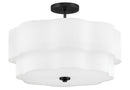 LED Semi-Flush Mount<br /><span style="color:#4AB0CE;">Entrega: 4-10 dias en USA</span><br /><span style="color:#4AB0CE;font-size:60%;">PREGUNTE POR ENTREGA EN PANAMA</span><br />Collection: Gwen<br />Finish: Black