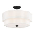 LED Semi-Flush Mount<br /><span style="color:#4AB0CE;">Entrega: 4-10 dias en USA</span><br /><span style="color:#4AB0CE;font-size:60%;">PREGUNTE POR ENTREGA EN PANAMA</span><br />Collection: Gwen<br />Finish: Black