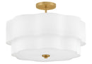 LED Semi-Flush Mount<br /><span style="color:#4AB0CE;">Entrega: 4-10 dias en USA</span><br /><span style="color:#4AB0CE;font-size:60%;">PREGUNTE POR ENTREGA EN PANAMA</span><br />Collection: Gwen<br />Finish: Lacquered Brass
