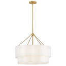 LED Chandelier<br /><span style="color:#4AB0CE;">Entrega: 4-10 dias en USA</span><br /><span style="color:#4AB0CE;font-size:60%;">PREGUNTE POR ENTREGA EN PANAMA</span><br />Collection: Gwen<br />Finish: Lacquered Brass