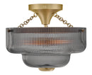 LED Semi-Flush Mount<br /><span style="color:#4AB0CE;">Entrega: 8-9 semanas en USA</span><br /><span style="color:#4AB0CE;font-size:60%;">PREGUNTE POR ENTREGA EN PANAMA</span><br />Collection: Adella<br />Finish: Lacquered Brass