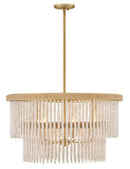 LED Chandelier<br /><span style="color:#4AB0CE;">Entrega: 4-5 semanas en USA</span><br /><span style="color:#4AB0CE;font-size:60%;">PREGUNTE POR ENTREGA EN PANAMA</span><br />Collection: Indra<br />Finish: Lacquered Brass