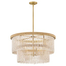 LED Chandelier<br /><span style="color:#4AB0CE;">Entrega: 4-10 dias en USA</span><br /><span style="color:#4AB0CE;font-size:60%;">PREGUNTE POR ENTREGA EN PANAMA</span><br />Collection: Indra<br />Finish: Lacquered Brass