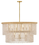 LED Chandelier<br /><span style="color:#4AB0CE;">Entrega: 4-10 dias en USA</span><br /><span style="color:#4AB0CE;font-size:60%;">PREGUNTE POR ENTREGA EN PANAMA</span><br />Collection: Indra<br />Finish: Lacquered Brass