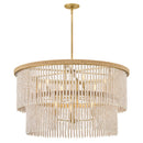 LED Chandelier<br /><span style="color:#4AB0CE;">Entrega: 4-10 dias en USA</span><br /><span style="color:#4AB0CE;font-size:60%;">PREGUNTE POR ENTREGA EN PANAMA</span><br />Collection: Indra<br />Finish: Lacquered Brass