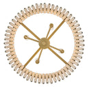 LED Convertible Semi-Flush Mount<br /><span style="color:#4AB0CE;">Entrega: 4-10 dias en USA</span><br /><span style="color:#4AB0CE;font-size:60%;">PREGUNTE POR ENTREGA EN PANAMA</span><br />Collection: Indra<br />Finish: Lacquered Brass