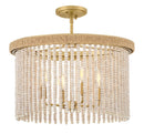 LED Convertible Semi-Flush Mount<br /><span style="color:#4AB0CE;">Entrega: 4-10 dias en USA</span><br /><span style="color:#4AB0CE;font-size:60%;">PREGUNTE POR ENTREGA EN PANAMA</span><br />Collection: Indra<br />Finish: Lacquered Brass