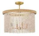 Hinkley - 48607LCB - LED Convertible Semi-Flush Mount - Indra - Lacquered Brass