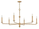 LED Chandelier<br /><span style="color:#4AB0CE;">Entrega: 7-8 semanas en USA</span><br /><span style="color:#4AB0CE;font-size:60%;">PREGUNTE POR ENTREGA EN PANAMA</span><br />Collection: Ansel<br />Finish: Burnished Gold