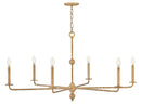 LED Chandelier<br /><span style="color:#4AB0CE;">Entrega: 7-8 semanas en USA</span><br /><span style="color:#4AB0CE;font-size:60%;">PREGUNTE POR ENTREGA EN PANAMA</span><br />Collection: Ansel<br />Finish: Burnished Gold
