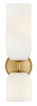 LED Wall Sconce<br /><span style="color:#4AB0CE;">Entrega: 4-10 dias en USA</span><br /><span style="color:#4AB0CE;font-size:60%;">PREGUNTE POR ENTREGA EN PANAMA</span><br />Collection: Ava<br />Finish: Lacquered Brass
