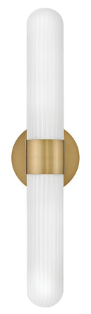LED Wall Sconce<br /><span style="color:#4AB0CE;">Entrega: 4-10 dias en USA</span><br /><span style="color:#4AB0CE;font-size:60%;">PREGUNTE POR ENTREGA EN PANAMA</span><br />Collection: Nina<br />Finish: Lacquered Brass